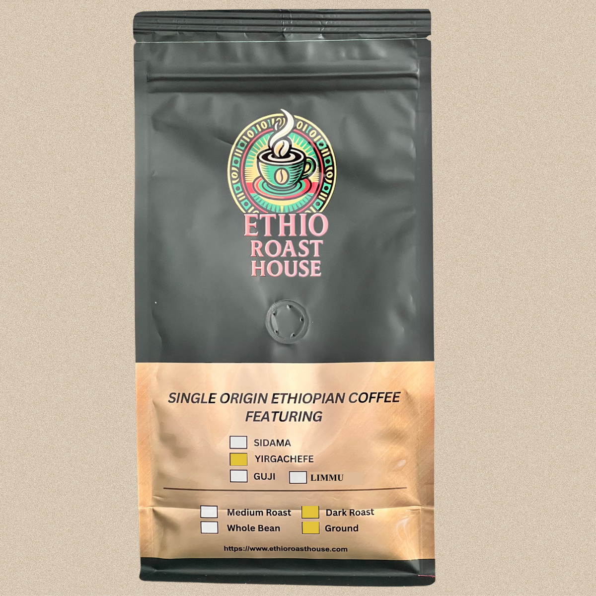 Yirgacheffe Ethiopian Coffee — Dark Roast | Ethio Roast House