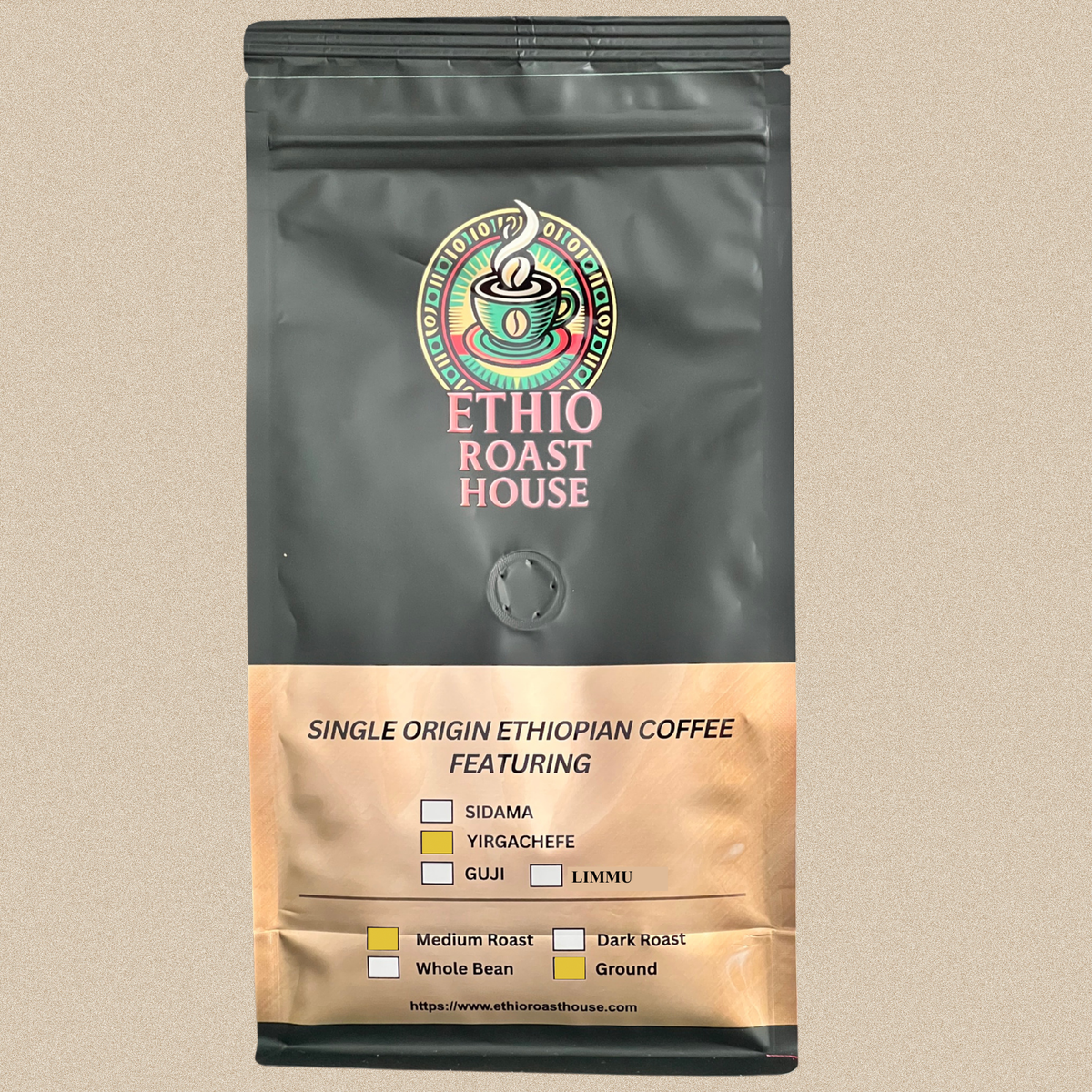 Yirgacheffe Ethiopian Coffee — Medium Roast | Ethio Roast House