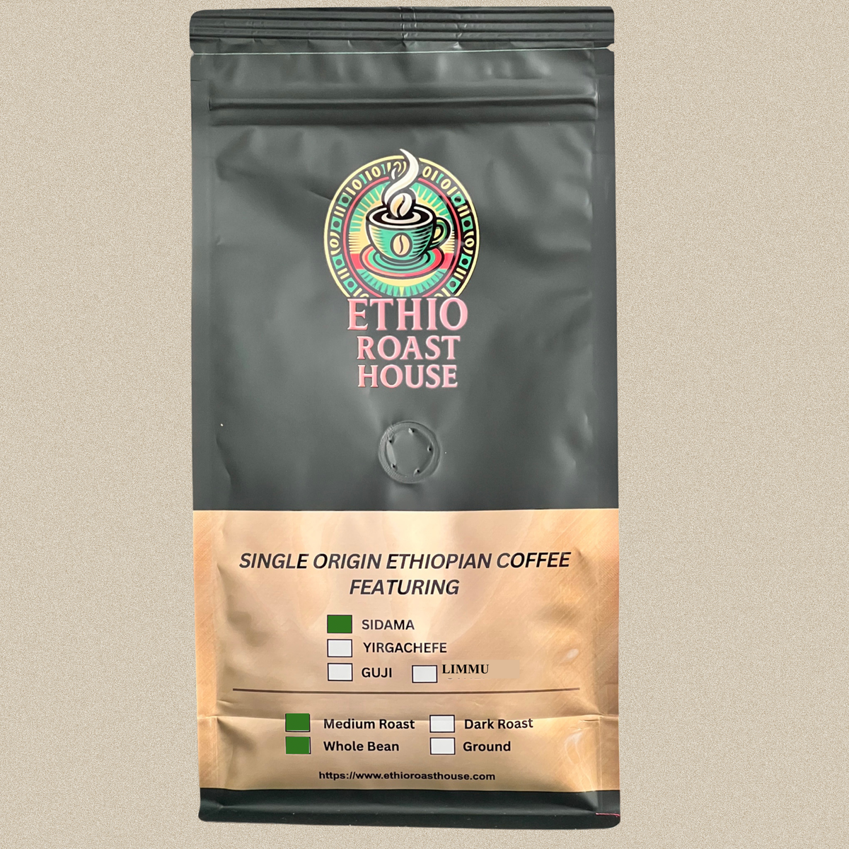 Yirgacheffe Ethiopian Coffee — Medium Roast | Ethio Roast House